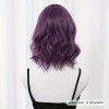 Long Bob with Bangs Wig Purple