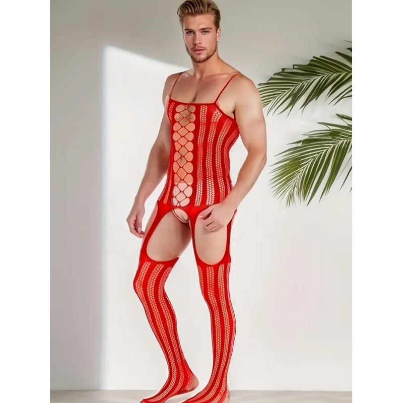 Fishnet Bodystocking Extreme Temptation Red