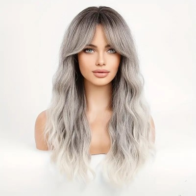 Ombre Long Curly Wig Grey Ombre Long Curly Wig Grey