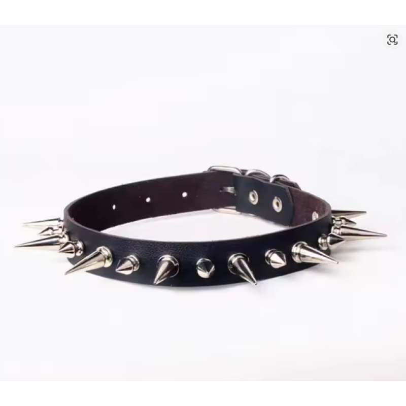 Collar with Spikes Love Market Black