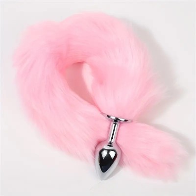 Butt Plug Fox Tail Foxy Pink Butt Plug Fox Tail Foxy Pink