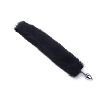 Butt Plug Fox Tail Love Market Black Butt Plug Fox Tail Love Market Black
