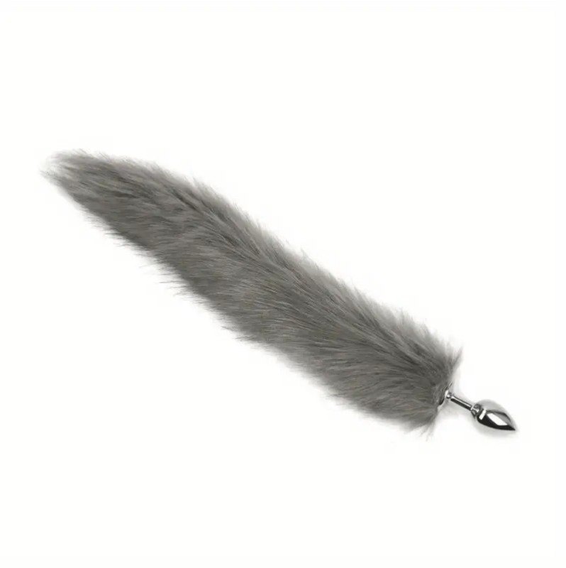 Butt Plug Fox Tail Love Market Gray