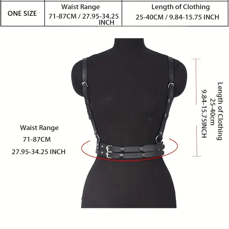 Adjustable Harness Top Lisa Black