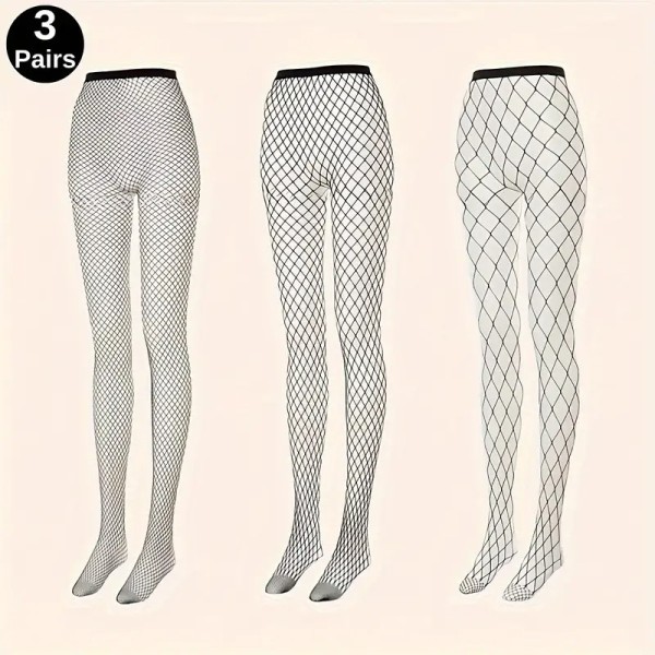 Fishnet Tights Love Market 3pcs Black 