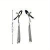 Nipple Clamps With Tassels Black