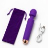 Love Market Δονητής Wand Silicone Massager 20cm Μοβ Wand