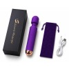 Love Market Δονητής Wand Silicone Massager 20cm Μοβ Wand