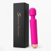 Love Market Δονητής Wand Silicone Massager 20cm Φούξια Wand