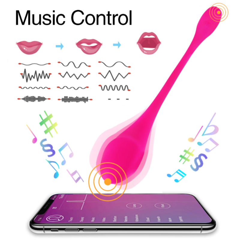 Δονούμενο Αυγό με APP Mokko Toys Eva Ροζ Δονούμενο Αυγό με APP Mokko Toys Eva Ροζ