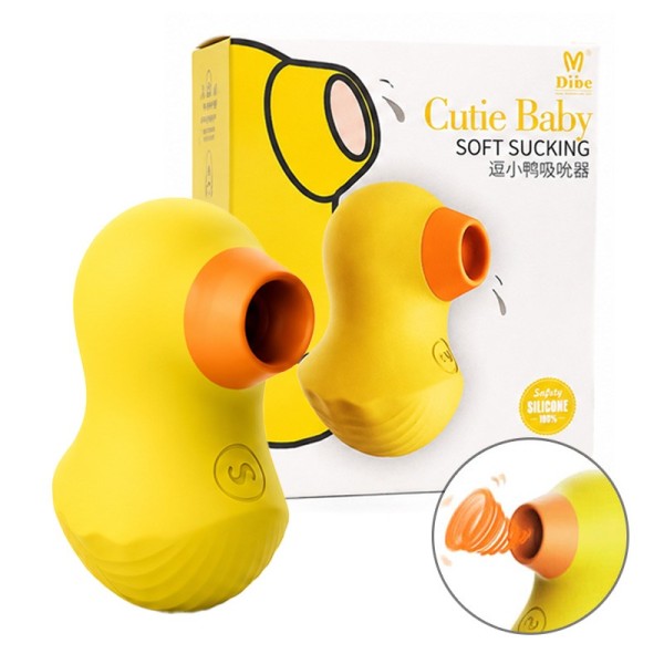 Clitoral Vibrator Dibe Cutie Baby Duck Soft Sucking Yellow