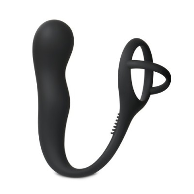 Cock And Ball Ring with Butt Plug Love Market Black Cock And Ball Ring with Butt Plug Love Market Black