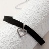 Choker with Rhinestone Heart