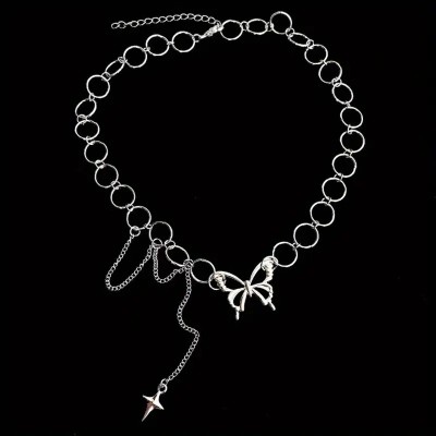 Butterfly Choker Silver Butterfly Choker Silver