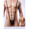 V-Slip Mankini Μαύρo