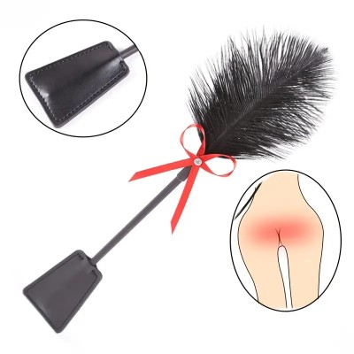 Feather Crop Ribbon Black Feather Crop Ribbon Black
