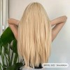 Long Straight Wig with Bangs Blonde Long Straight Wig with Bangs Blonde