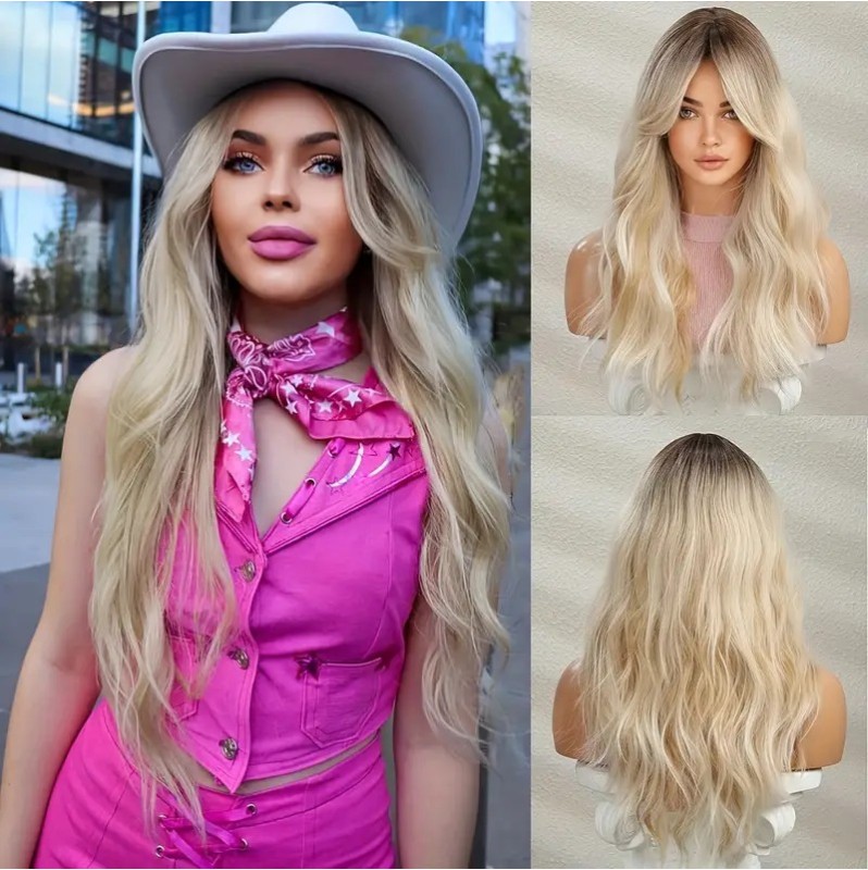 Long Wavy Wig Blonde 