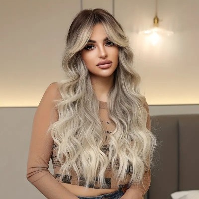 Long Wavy Wig Butterfly Blonde  Long Wavy Wig Butterfly Blonde