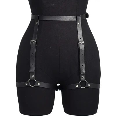 Harness Garter Belt Goth Black Harness Garter Belt Goth Black