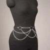 Harness Belt with Chains Black