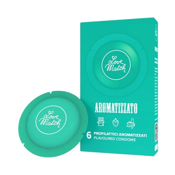 Condoms Love Match Flavored 6pcs