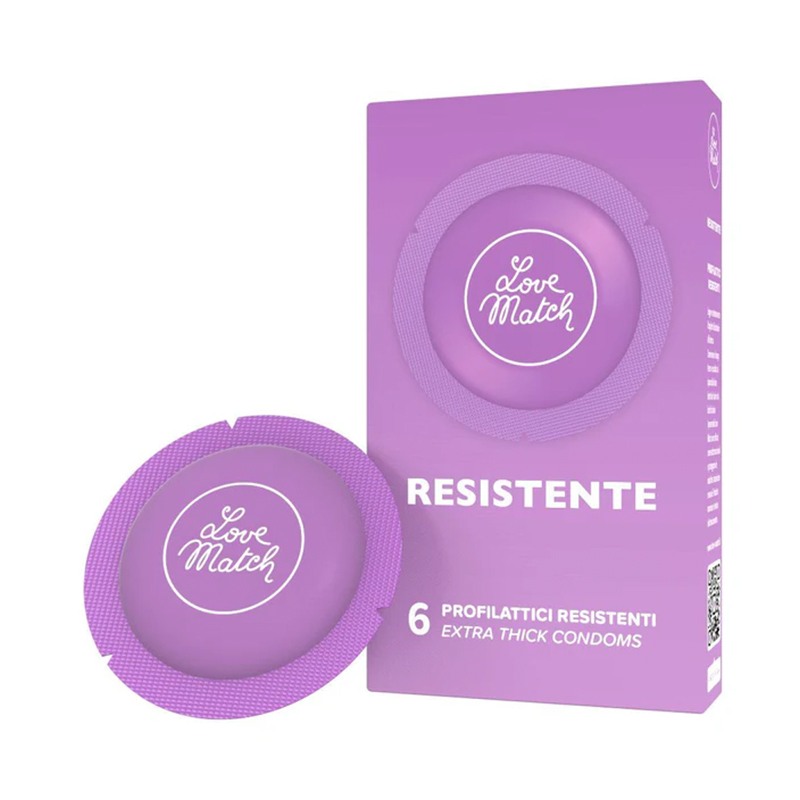 Love Match Condoms Love Match Resistant 6pcs Condoms