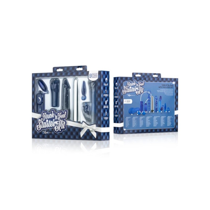 Ερωτικό Σετ Loveboxxx Touch n Feel Starter Kit Μπλε Loveboxxx Ερωτικό Σετ Loveboxxx Touch n Feel Starter Kit Μπλε Σετ