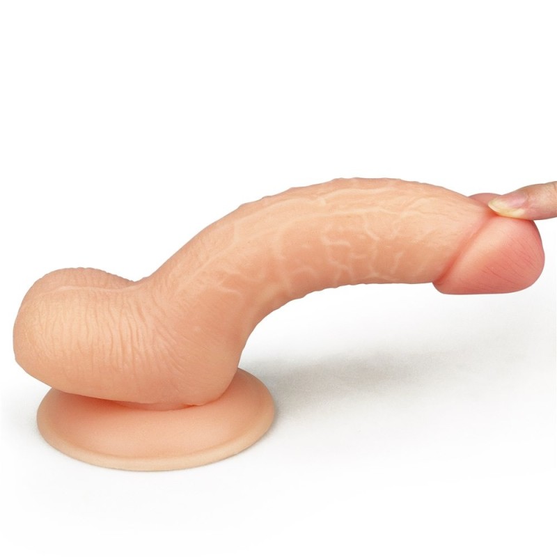 Ρεαλιστικό Dildo Lovetoy Ultra Soft 18cm Μπεζ