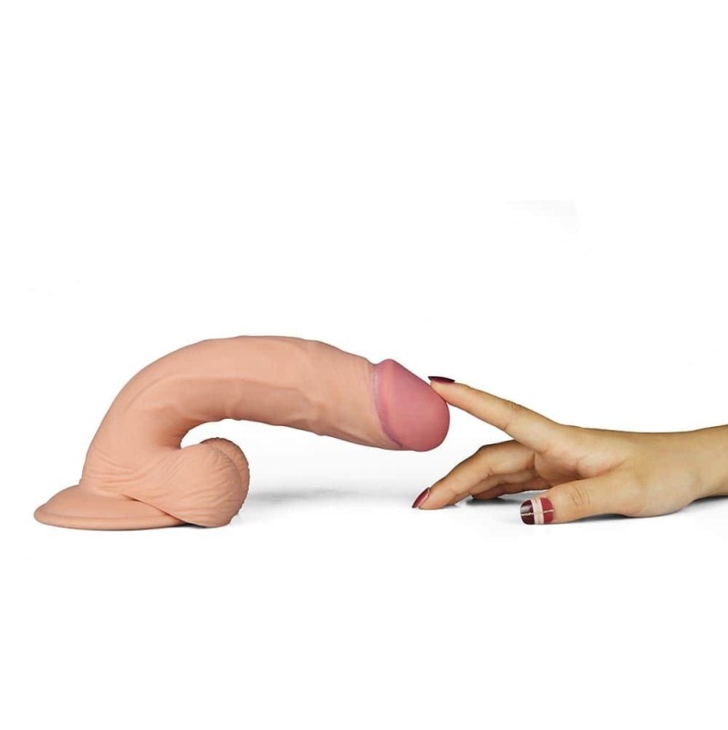 Realistic Vibrator Lovetoy The Ultra Soft Dude 22.8cm Nude