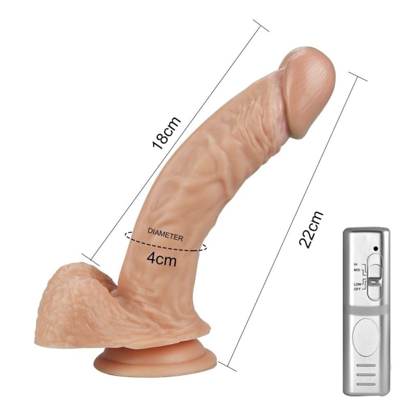 Ρεαλιστικός Δονητής Lovetoy Real Extreme 22cm Μπεζ