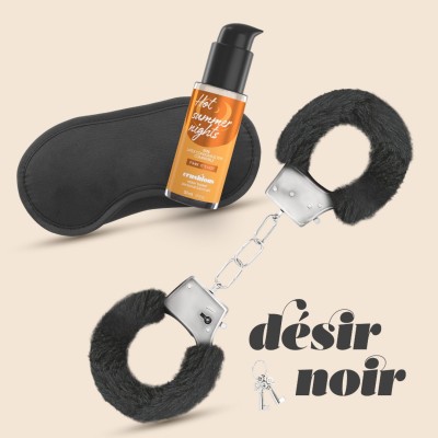 Bondage Kit with Warming Lubricant Crushious Desir Noir Black