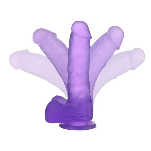 Jelly Dildo Lovetoy Studs 17.5cm Μοβ