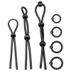 Addicted toys Cock Ring Set Addicted Toys 7pcs Black Cock Rings