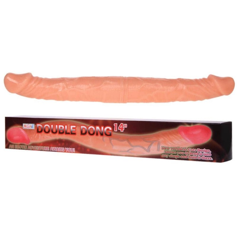 Διπλό Dildo Baile Double Dong 37cm Μπεζ Baile Διπλό Dildo Baile Double Dong 37cm Μπεζ Διπλά