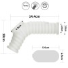 Lovetoy Vibrating Ring with Scrotum Sleeve Wave Silk Knights White Cock Rings