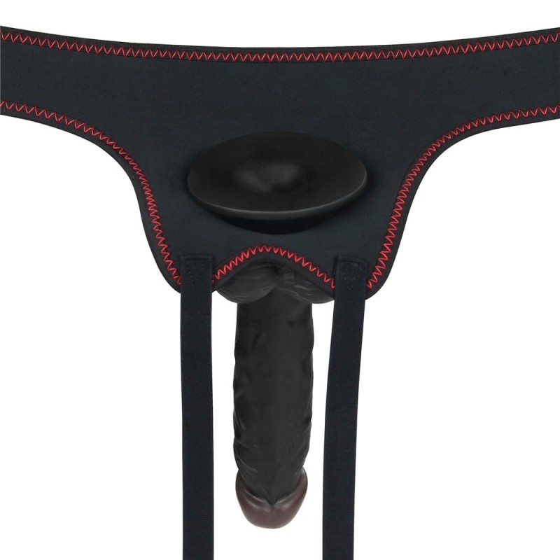 Easy Strap-On Set with Dildo Lovetoy 20cm Black Lovetoy Easy Strap-On Set with Dildo Lovetoy 20cm Black Womens Strap-On