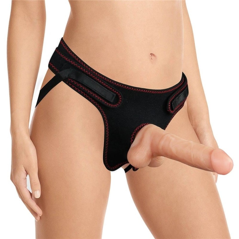 Γυναικείο Strap-On Σετ με Dildo & Όρχεις Easy Lovetoy 20cm Μπεζ Lovetoy Γυναικείο Strap-On Σετ με Dildo & Όρχεις Easy Lovetoy 20cm Μπεζ Γυναικεία Strap-On