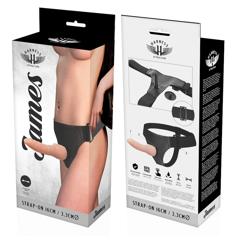 Strap-On Σετ με Dildo Harness Attraction James Μπεζ Harness Attraction Strap-On Σετ με Dildo Harness Attraction James Μπεζ Γυναικεία Strap-On