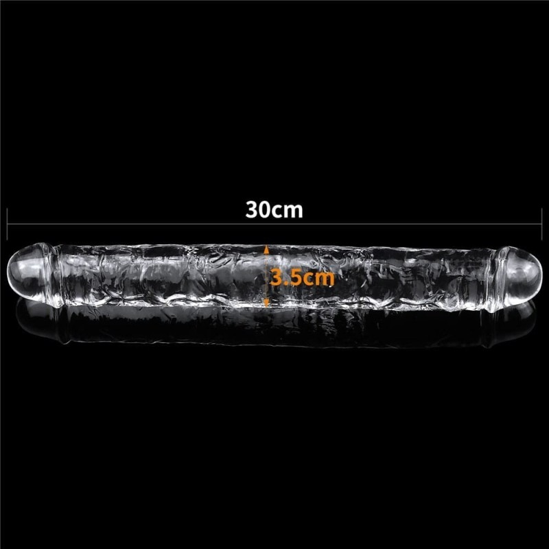 Διπλό Jelly Dildo Lovetoy Flawless Clear 30cm Διαφανές Lovetoy Διπλό Jelly Dildo Lovetoy Flawless Clear 30cm Διαφανές Διπλά