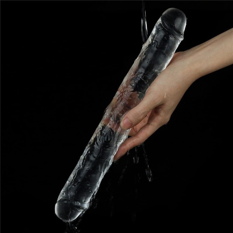 Διπλό Jelly Dildo Lovetoy Flawless Clear 30cm Διαφανές Lovetoy Διπλό Jelly Dildo Lovetoy Flawless Clear 30cm Διαφανές Διπλά