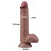 Ρεαλιστικό Dildo Lovetoy Dual-layered Platinum Cock 23.5cm Καφέ Lovetoy Ρεαλιστικό Dildo Lovetoy Dual-layered Platinum Cock 23.5cm Καφέ Ρεαλιστικά