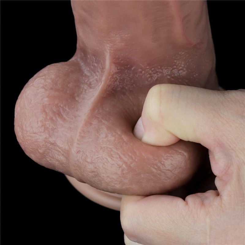 Lovetoy Realistic Dildo Lovetoy Lovetoy Dual-layered Platinum Cock 26.5cm Brown Realistic