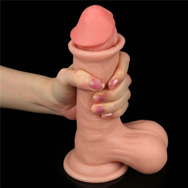 Ρεαλιστικό Dildo Lovetoy Sliding-Skin Dual Layer Dong 19.5cm Μπεζ Ρεαλιστικό Dildo Lovetoy Sliding-Skin Dual Layer Dong 19.5cm Μπεζ