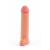 Lovetoy Vibrating  Penis Sleeve Lovetoy Pleasure X-Tender 5 Nude Penis Extenders
