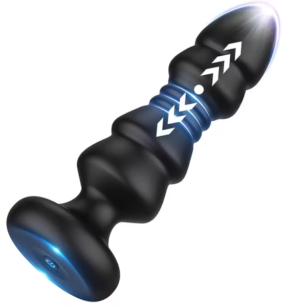 Πρωκτική Σφήνα Thrusting με Δόνηση Love Market Μαύρη