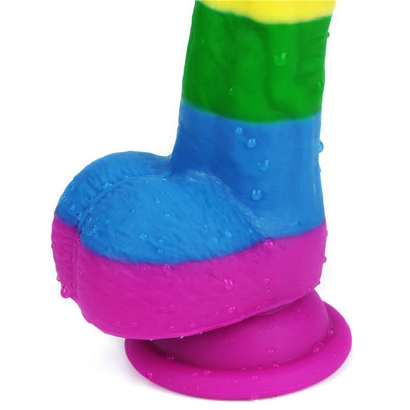 Lovetoy Ρεαλιστικό Dildo Lovetoy Prider 20.5cm Πολύχρωμο Ρεαλιστικά