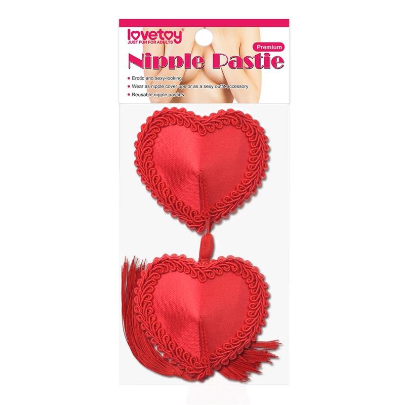 Lovetoy Heart Nipple Pasties Lovetoy Red Nipple Covers