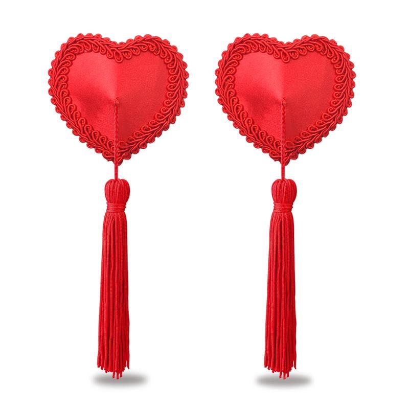 Heart Nipple Pasties Lovetoy Red Lovetoy Heart Nipple Pasties Lovetoy Red Nipple Covers
