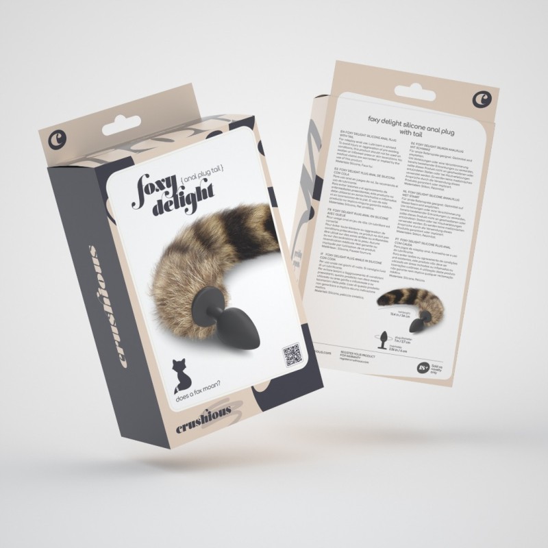 Πρωκτική Σφήνα με Ουρά Crushious Foxy Delight Καφέ